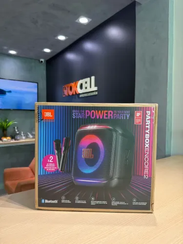 JBL Partybox Encore 2 Com microfone Nova Lacrada 