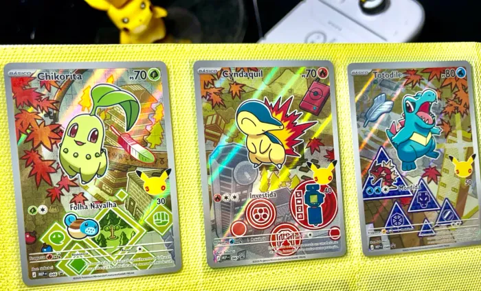 Trio Iniciais Johto Pokémon TCG - Coleção Especial 30 Anos