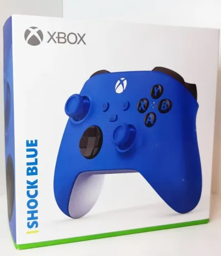 Controle Shock Blue Xbox Series Importado Original Microsoft Novo Lacrado