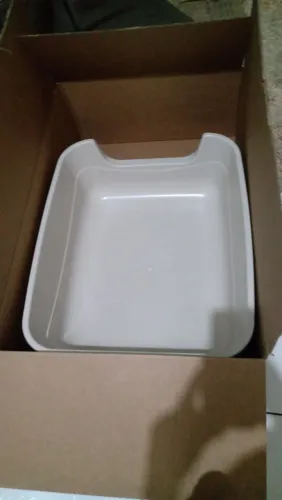 Caixa de areia grande para gatos
