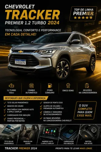 Chevrolet Tracker Premier 1.2 Turbo 12V Flex AUT 2024