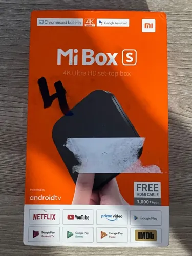 Xiaomi mi box s 4k novo lacrado aceito cartão 