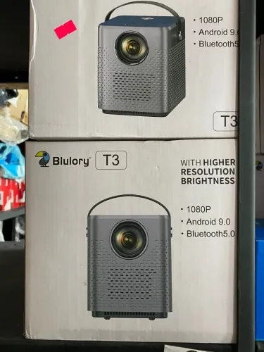 Projetor Portable Blulory T3 150 Lumens / Full Hd 1080p Grafite/azul