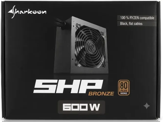 fonte sharkoon shp bronze 600w 80 plus