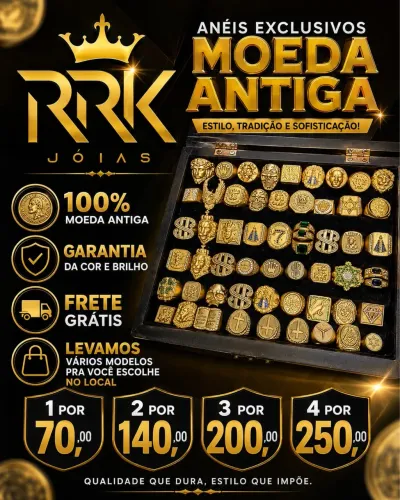 Anéis de Moeda antiga