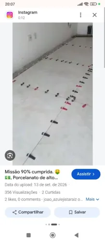 Faço serviço em acabamento de porcelanato.