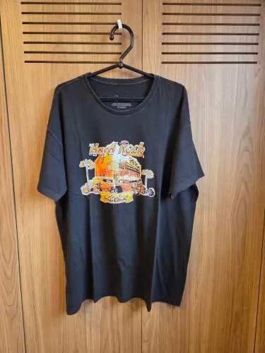 Camiseta masculina Hard Rock Café Curitiba tamanho XL