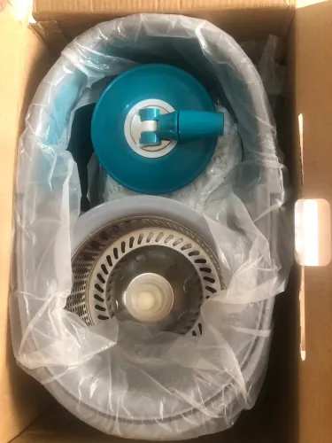 Esfregão com cabo regulável e rotação de 360 graus acionamento por pedal