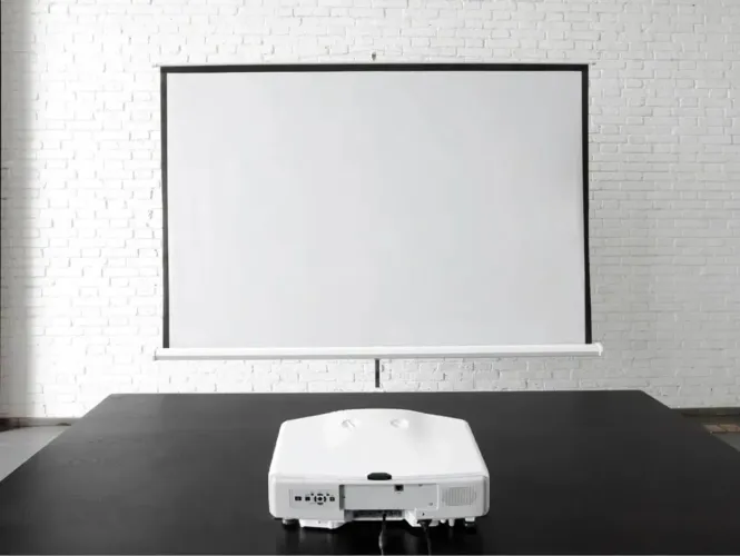 Tela projetor 50 polegadas com tripé