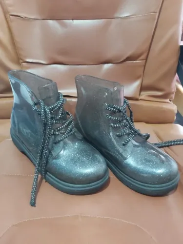 Botina Infantil LueLua - Transparente com Glitter