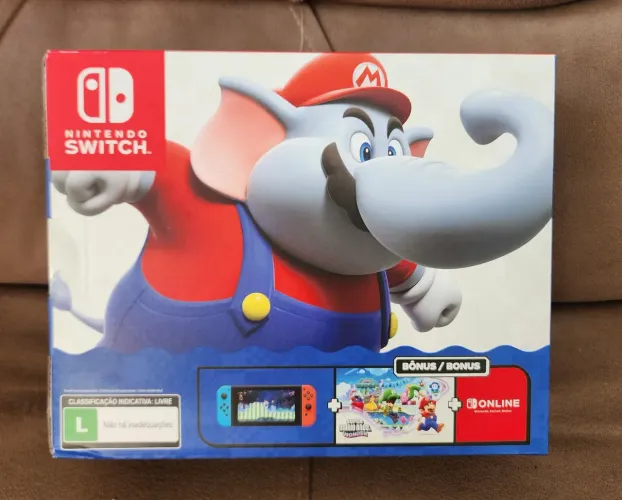 Nintendo Switch V2 Desbloqueado Novo com nota fiscal