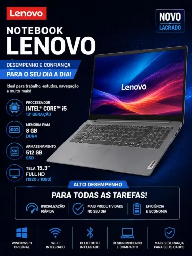 LENOVO i5 13a Geração promocão R$:2999,00