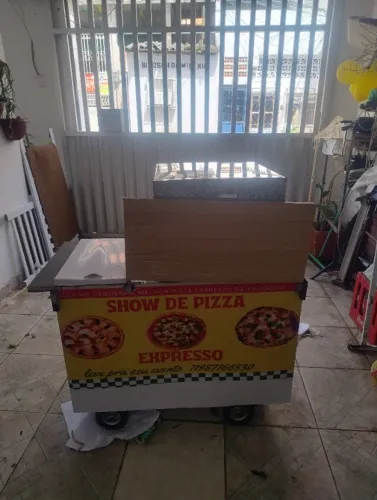 carrinho de lanche com forno a gás