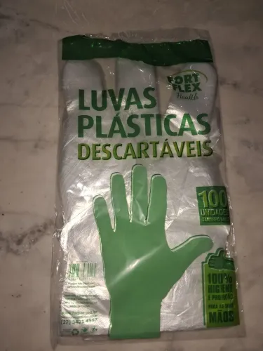 Luvas plasticas p preparar lanches em geral