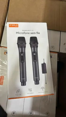 Microfone Duplo sem Fio Gold 51