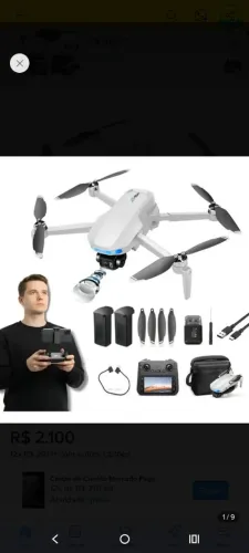 Drone X1 one marca genei na caixa sem uso.