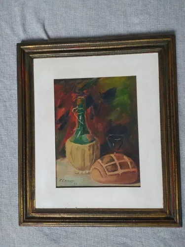 Quadro Original de Francisco Cassiani (1921-2001) com molduro