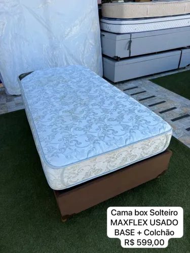 Cama box de solteiro MAXFLEX USADO - ENTREGO