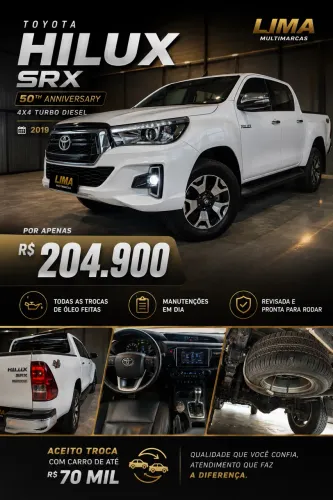 Toyota Hilux CD SRX 4X4 2.8 TDI 16V Diesel Aut. 2019