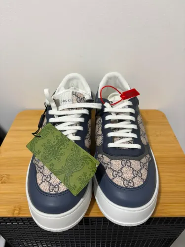 Tênis Gucci Ace Sneaker Canvas Blue