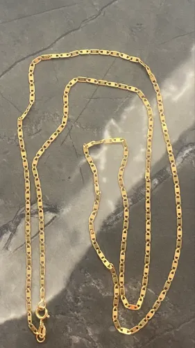 Cordão de ouro 18k piastrine