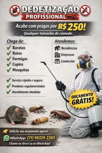 Detetização profissional
