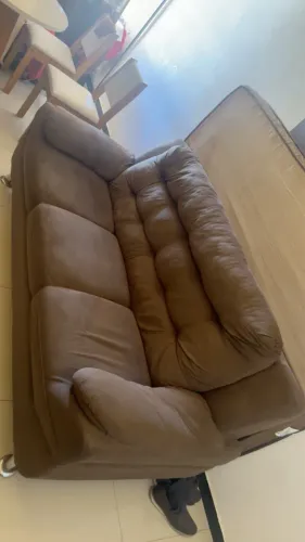 Sofá 3 Lugares marrom
