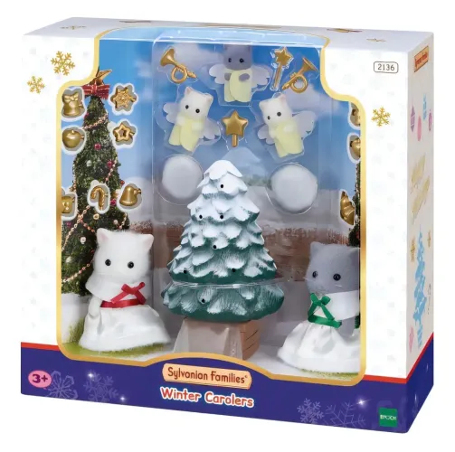 2136 Winter Carolers - Sylvanian Families (Lacrados, avarias na caixa)