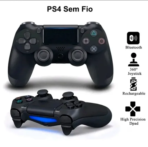 Controle PS4 Sem Fio DoubleShock 4 - Novo na Caixa réplica 