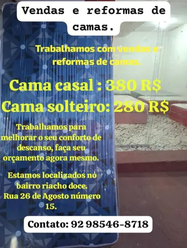 Camas de casal e solteiro