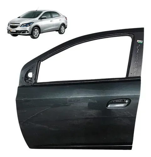 Porta Gm Prisma 2013 A 2019 Dianteira Esquerda Detalhe Dianteira Esquerdo Preto