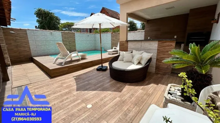Casa para temporada na praia Cordeirinho Maricá