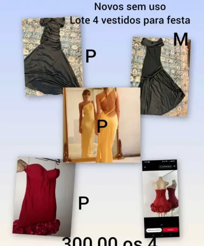Vestidos para festas Tam P/m 