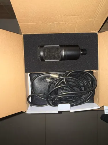 Microfone AT2020 pra sair rápido 