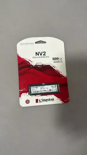 SSD Kingston NV2 500GB NVMe M.2 PCIe 4.0 - Até 3500 MB/s