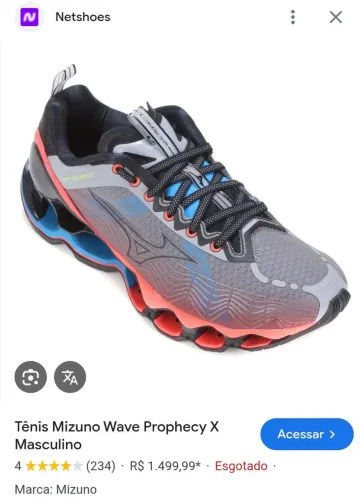 EXTRA EXTRA Tênis Mizuno PROPHECY X ORIGINAL 40