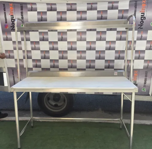 Mesa inox bancada industrial poletileno cimapi