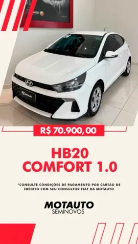 Hyundai HB20 Comfort 1.0 Flex 12V Mec. 2024