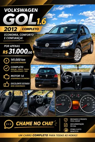 Volkswagen Gol Geração V 1.6 8V MI Total Flex Mec. 4P 2012