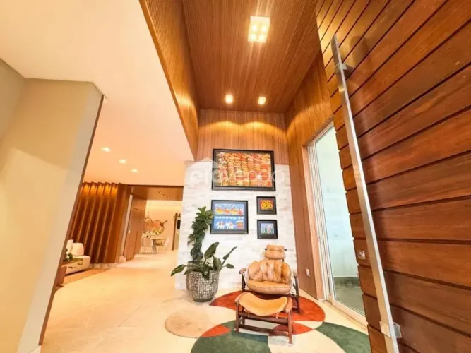 SOBRADO LUXUOSO - 5 SUÍTES - ÁREA 527m² - RESIDENCIAL ALPHAVILLE GOIÁS - GOIÂNIA/GO