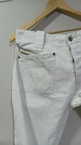 Calça Jeans Diesel Industry Branca Vintage Original - Tam 33
