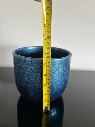 Cachepô ceramica azul
