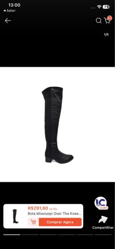 Bota cano alto 