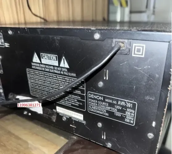 Receiver Denon Avr-391 Receiver Av 5.1 Canais