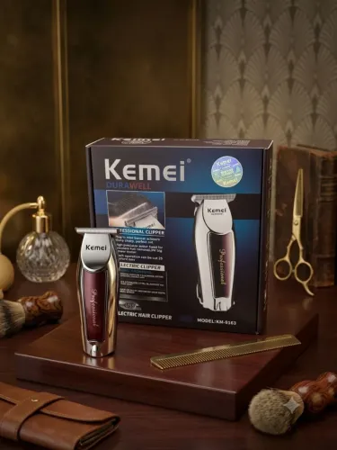 Máquina de Acabamento Profissional Kemei KM-9163