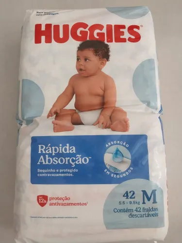 Fraldas Huggies M - 42 unid