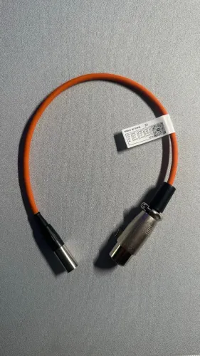 Cabo XLR Fêmea para Mini XLR Macho 3 Pinos Curto - Excelente Estado