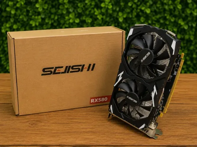 Placa de Vídeo RX 580 8GB com Defeito Não Dá Vídeo - Para Reparo