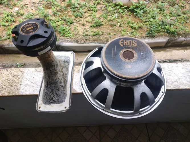 Vendo alto falante Eros 15" 8 ohms + Driver Eros 8 0hms