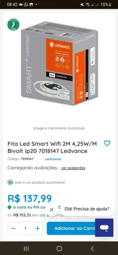 Fita de led wifi Smart
